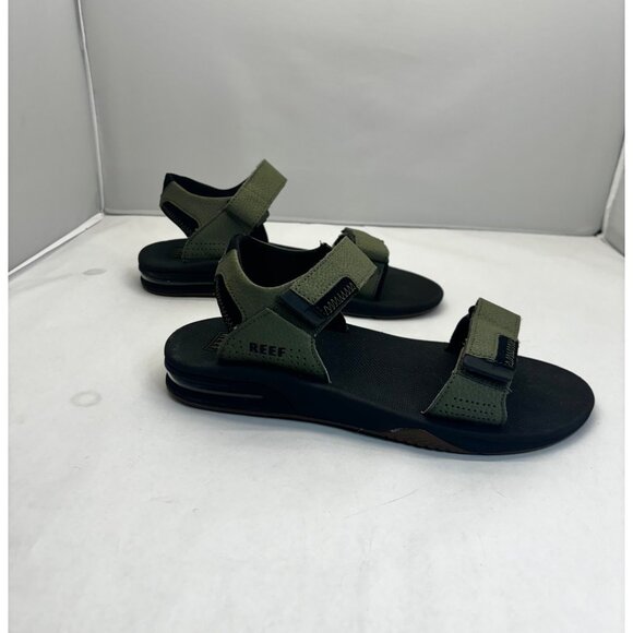 Reef Mens size 8 Fanning Baja Bottle Opener Sandal, Olive green, - Picture 3 of 9